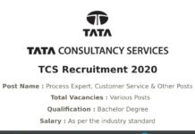 TCS recruitment 2020