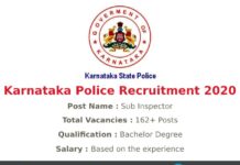 Karnataka Police Recruitment 2020