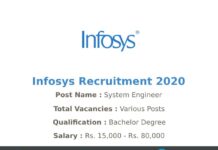 Infosys Recruitment 2020