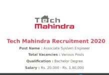 Tech Mahindra Recruitment 2020