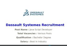 Dassault Systemes Recruitment 2020