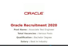 Oracle Recruitment 2020