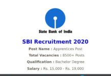 SBI Recruitment 2020