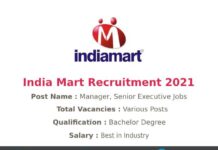 India Mart Recruitment 2021