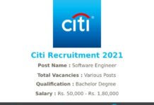 Citi Recruitment 2021