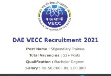 DAE VECC Recruitment 2021