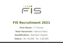 Fidelity Information Service Recruitment 2021