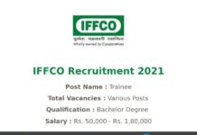 Indian Farmers Fertiliser Recruitment 2021