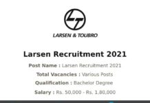 Larsen Recruitment 2021