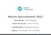 Maxim Recruitment 2021