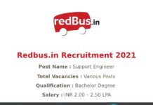 Redbus Recruitment 2021