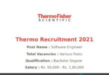 Thermo Recruitment 2021