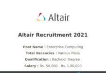 Altair Engineering Recruitment 2021
