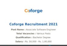 Coforge Recruitment 2021