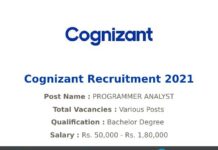 Cognizant Recruitment 2021