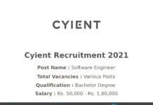 Cyient Recruitment 2021