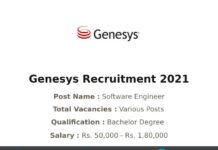 Genesys Recruitment 2021