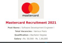 Mastercard Recruitment 2021