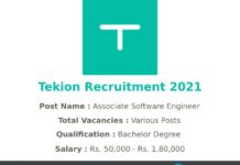 Tekion Recruitment 2021