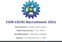 CSMCRI Recruitment 2021