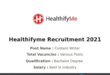 Healthifyme Recruitment 2021