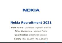 Nokia Recruitment 2021