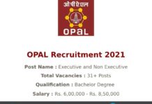 OPAL Recruitment 2021