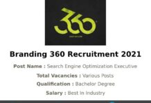 Branding 360 Recruitment 2021