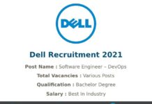 Dell Recruitment 2021