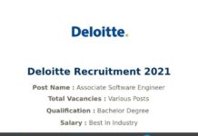 Deloitte Recruitment 2021