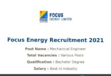Focus Energy Recruitment 2021