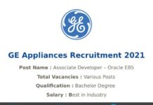 GE Appliances Recruitment 2021
