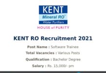 KENT RO Recruitment 2021