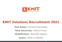 KMIT Solutions Recruitment 2021