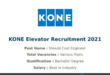 KONE Elevator Recruitment 2021