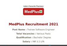 MedPlus Recruitment 2021