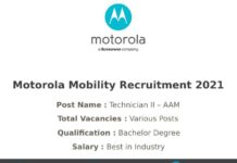 Motorola Mobility Recruitment 2021