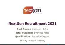 NextGen Recruitment 2021