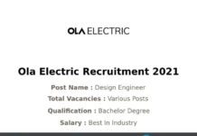 Ola Electric Recruitment 2021