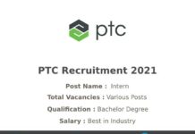 PTC Recruitment 2021