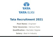 Tata Recruitment 2021