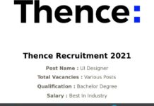 Thence Recruitment 2021