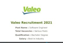 Valeo Recruitment 2021
