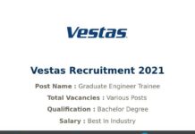 Vestas Recruitment 2021