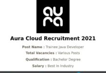 Aura Cloud Recruitment 2021