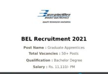 BEL Recruitment 2021