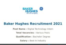 Baker Hughes Recruitment 2021