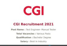 CGI Recruitment 2021
