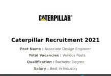 Caterpillar Recruitment 2021