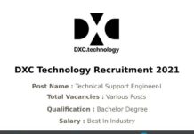 DXC Technology Recruitment 2021